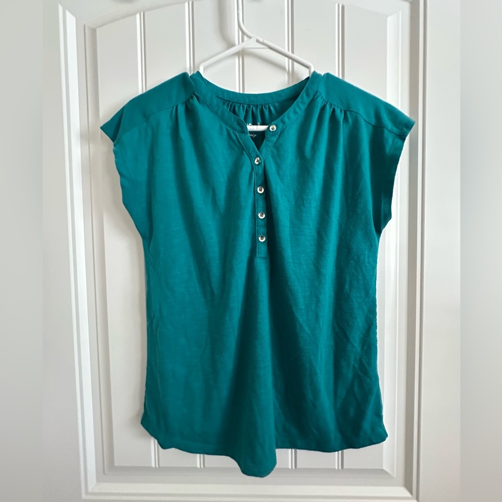 Teal Womens Med Top